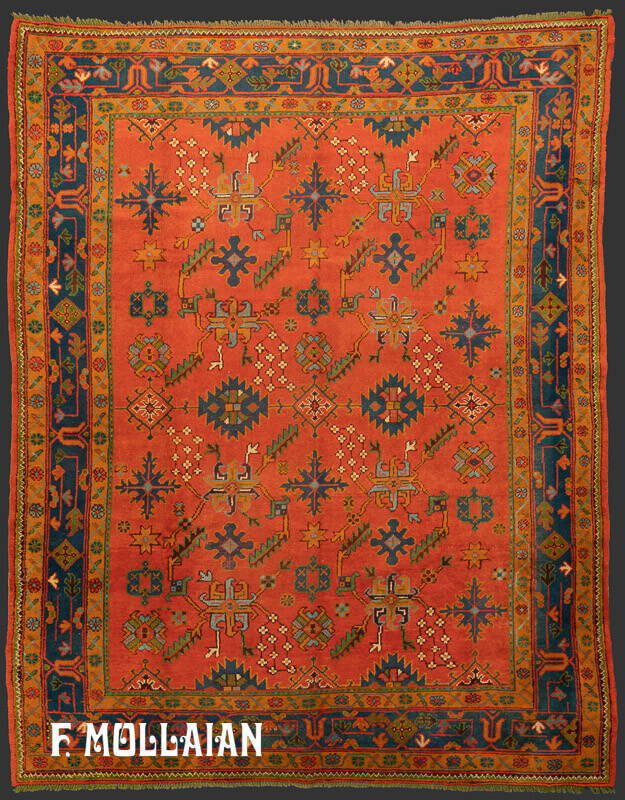 Large Antique Turkish Ushak (Oushak) Carpet  n°:29620032